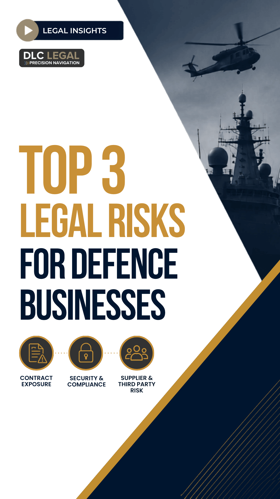 Top 3 Legal Risks for Growing Defence Businesses